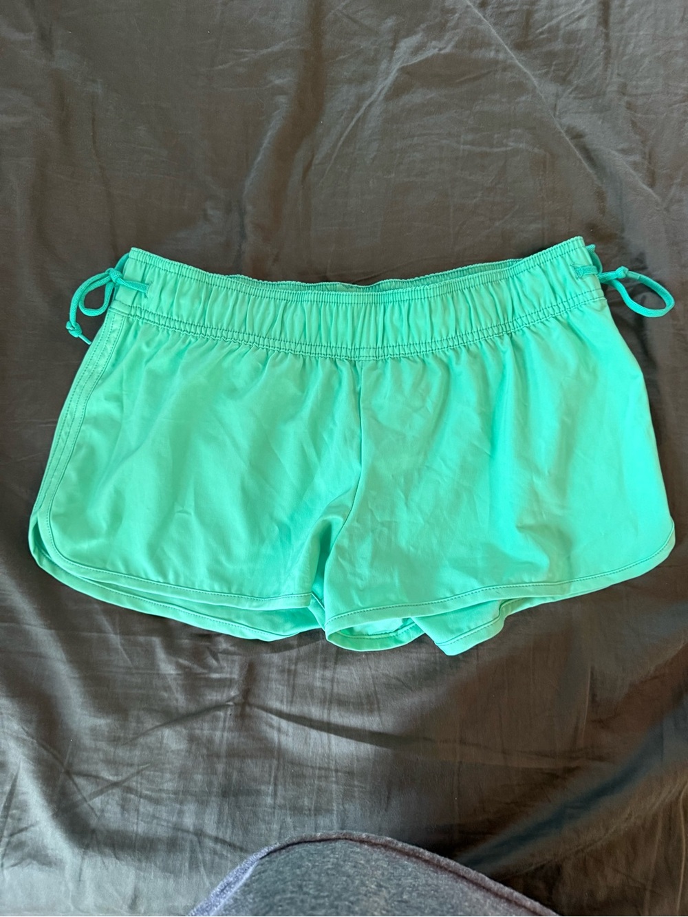 Roxy Mint Green / blue Athletic Shorts with Drawstring sides